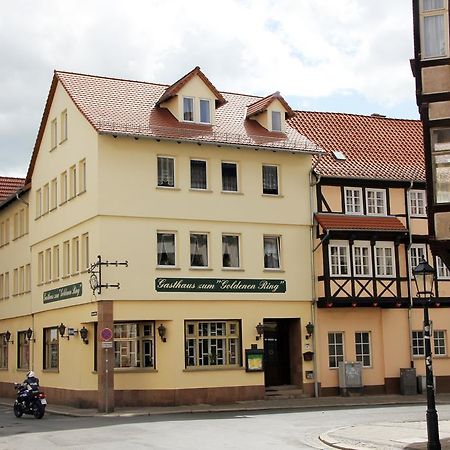 Hotel Garni Zum Goldenen Ring Quedlinburg Eksteriør billede